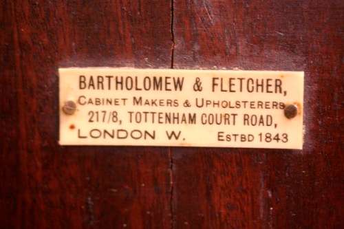 **RS17_Clearance** Rare antique Art Deco Bartholomew and Fletcher of London 2-door cabinet