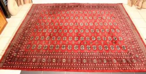 A superb, well made (2.48m x 3.13m) traditional "very soft" Iranian Turkomen Persian carpet