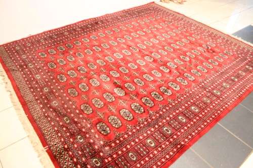 A superb, well made (2.48m x 3.13m) traditional "very soft" Iranian Turkomen Persian carpet