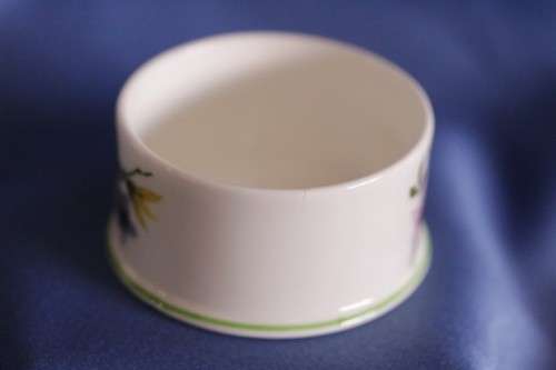 **RS17** A vintage Crown Staffordshire "Spring Flowers" porcelain trinket bowl in its original box