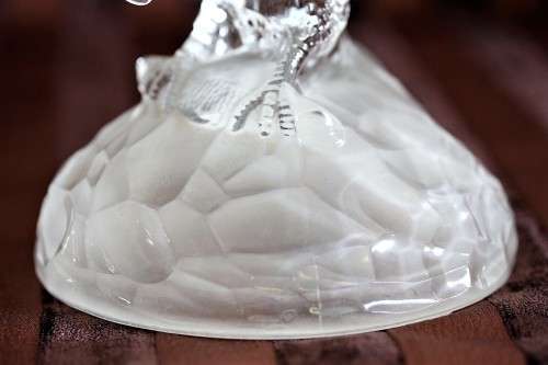 A fantastic vintage French made "Cristal D'Arques" cut crystal eagle figurine - perfect paperweight!