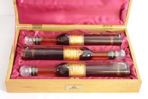 A rare boxed set of Van Ryn's 12, 15 and 20 year old "Collection Reserve" Single Pot-stilled brandy