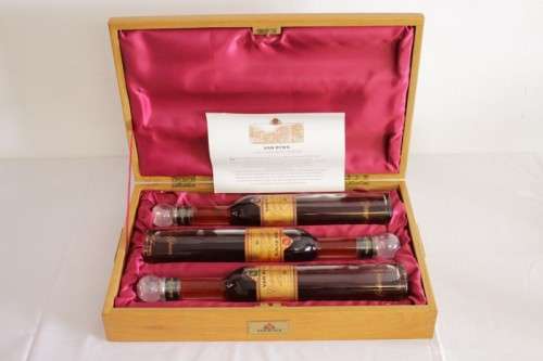 A rare boxed set of Van Ryn's 12, 15 and 20 year old "Collection Reserve" Single Pot-stilled brandy
