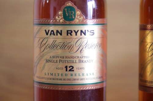 A rare boxed set of Van Ryn's 12, 15 and 20 year old "Collection Reserve" Single Pot-stilled brandy