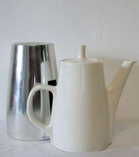 A fabulous German made vintage1960's coffee pot with removable thermal cover.