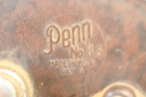 A very high quality vintage (1950's) bakelite "Penn" no 85 made in the USA salt water reel.
