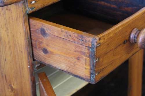 A fantastic rustic antique Oregon kitchen cabinet with glass cupboard doors and a distressed look!!