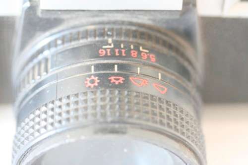 A fabulous vintage 1980's Yoshita X700 camera with an Amity flash, colour optical lens.