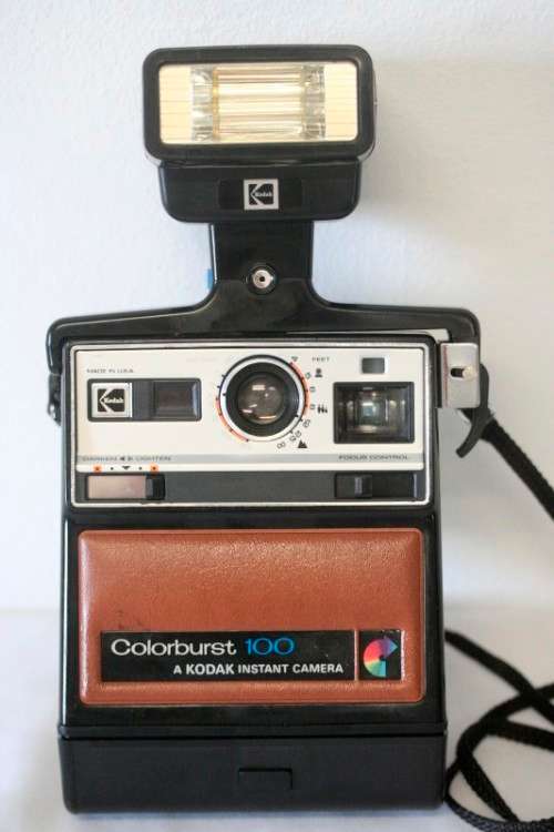 A fantastic vintage 1978 Kodak colorburst 100 instant camera, with film in.