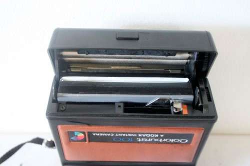 A fantastic vintage 1978 Kodak colorburst 100 instant camera, with film in.