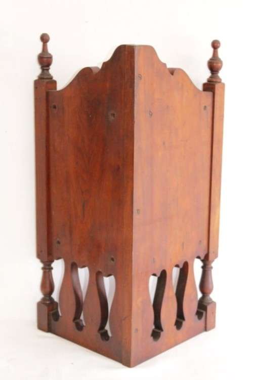 A stunning antique solid oak bathroom corner vanity cabinet w/ bevelled mirrors and carved detailing