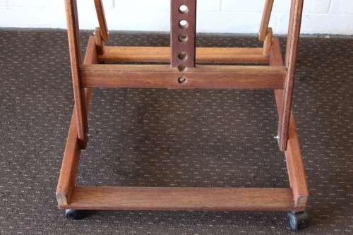 A top quality TALL (212cm) solid Meranti artist's easel with height, tilt and size adjustments, WOW