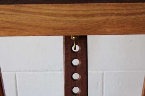 A top quality TALL (212cm) solid Meranti artist's easel with height, tilt and size adjustments, WOW