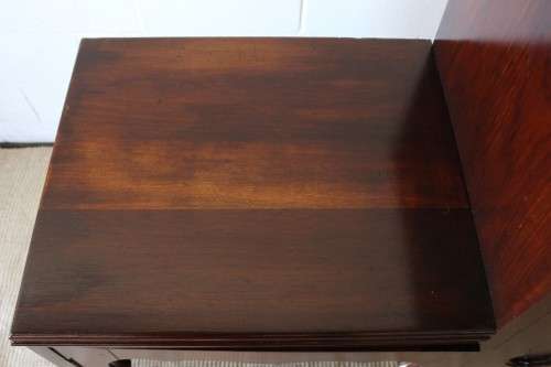**RS17_Clearance** Beautiful Imbuia ball & claw fall-front display/ drinks cabinet w/ glass door