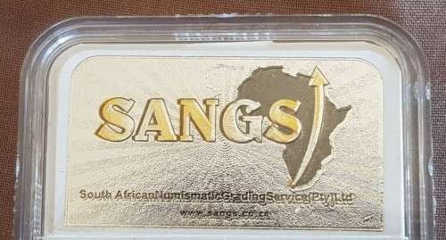 An extremely rare 1892 ZAR 1 pond "Double-Shaft" Kruger Pond with a SANGS VF20 grading