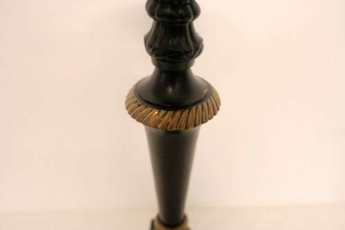 A fabulous pair of ornate vintage "Louis XVI" style cast metal candle holders in great condition