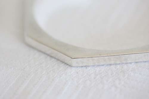 Two absolutely lovely sterling silver (925) ladies bangles in the shape of octagons - unusual!