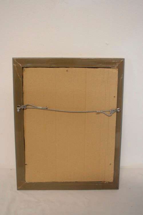 **RS17** A stunning silver and gold coloured wooden wall mounted photo frame with glass.