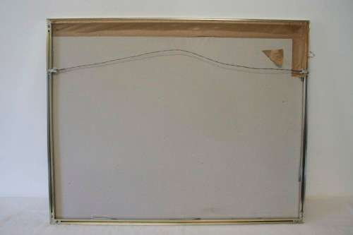 **RS17** A beautiful signed "Wessel Marais" print framed behind glass of fisherman with nets.