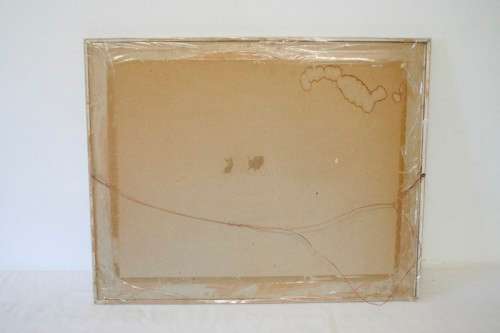 **RS17** A beautiful signed "Ted Hoefsloot" print framed behind glass of The cottage..