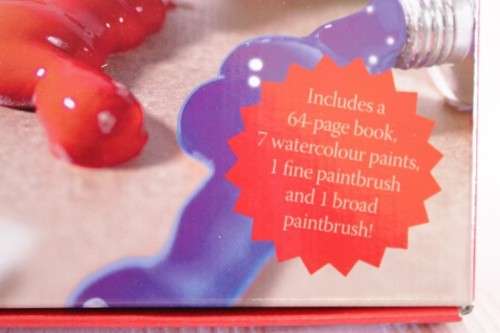 A gorgeous complete beginner set of watercolour paints including 7x paints, brushes & booklet