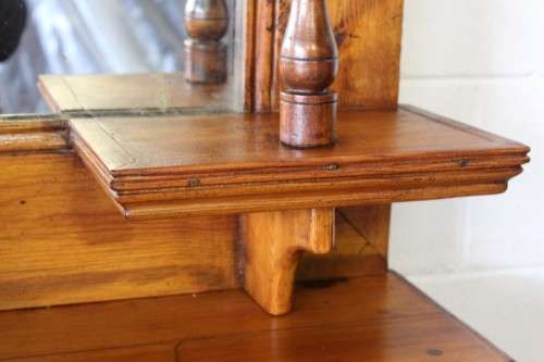 A stunning original solid Oregon 2-door server cabinet with two drawers and ample storage space