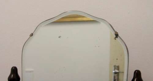 An amazing and beautifully made vintage solid wooden (tilting) dressing table vanity mirror