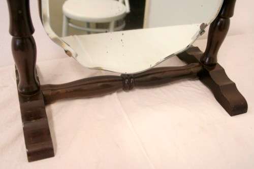 An amazing and beautifully made vintage solid wooden (tilting) dressing table vanity mirror