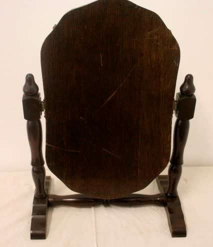An amazing and beautifully made vintage solid wooden (tilting) dressing table vanity mirror