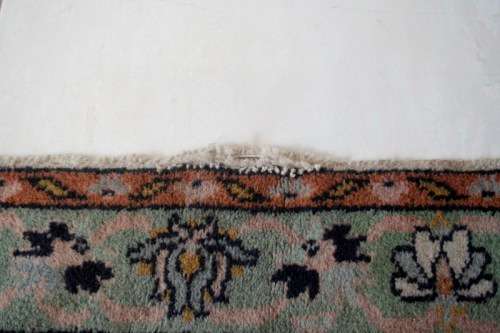 A wonderful vintage traditional Persian prayer carpet/ rug w/ stunning detail