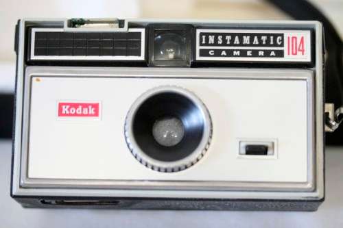 A stunning vintage (1960s 1970s) Kodak instamatic 104 camera in original box.
