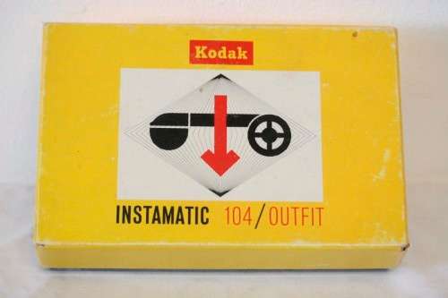 A stunning vintage (1960s 1970s) Kodak instamatic 104 camera in original box.