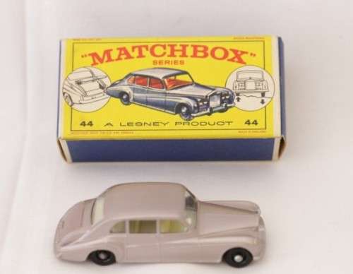 A very rare original vintage (c1964) Matchbox No. 44 Mauve Rolls-Royce Phantom V die-cast model car