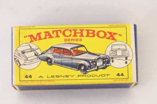 A very rare original vintage (c1964) Matchbox No. 44 Mauve Rolls-Royce Phantom V die-cast model car