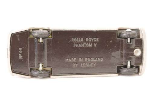 A very rare original vintage (c1964) Matchbox No. 44 Mauve Rolls-Royce Phantom V die-cast model car