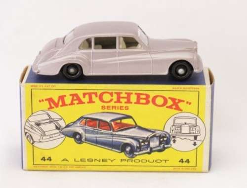 A very rare original vintage (c1964) Matchbox No. 44 Mauve Rolls-Royce Phantom V die-cast model car