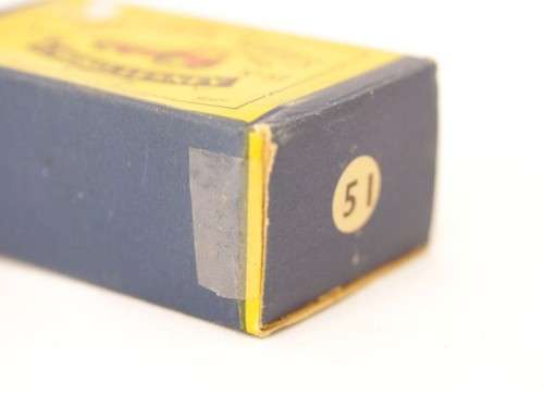 **RS17** Rare original vintage (c1958) Matchbox No. 51 yellow Albion Chieftain die-cast model truck