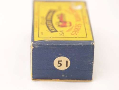 **RS17** Rare original vintage (c1958) Matchbox No. 51 yellow Albion Chieftain die-cast model truck