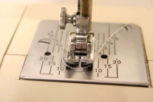 A vintage Janome "Finesse" model JFS1812 sewing machine.