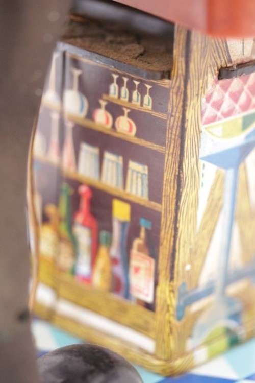 An incredible & rare vintage (c1962) Japanese made "Nomaru T.N" battery powered "Bartender" tin toy
