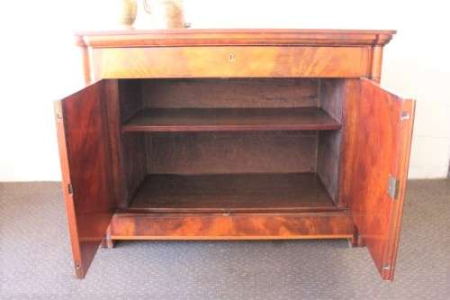 incredible antique walnut Art Deco pop-up drinks cabinet w/ side cupboards & pull-out trays RS17Sale