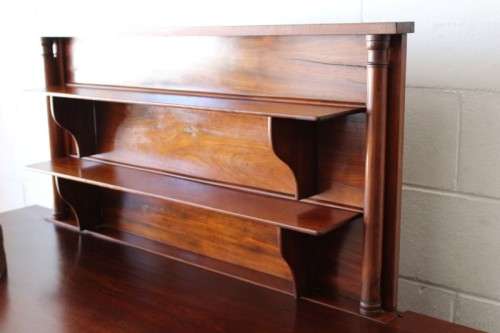 incredible antique walnut Art Deco pop-up drinks cabinet w/ side cupboards & pull-out trays RS17Sale