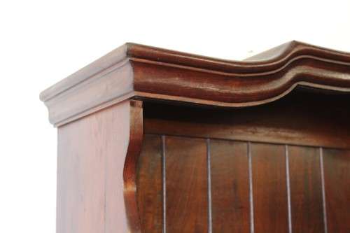 A spectacular solid Imbuia "gabled" display buffet server with cutlery drawers & spacious shelves!