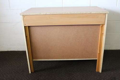 **RS17_Clearance** Lovely modern two-door office credenzas with blue doors and metal handles