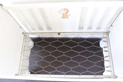 **RS17_Clearance** Awesome white baby's cot with a drop-side and a mattress - perfect for nursery!!