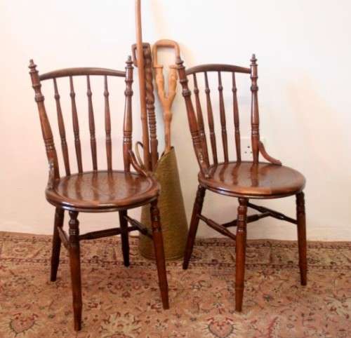 Two stunning vintage globe chairs - beautiful on a patio/ next to a dining table for extra seating!