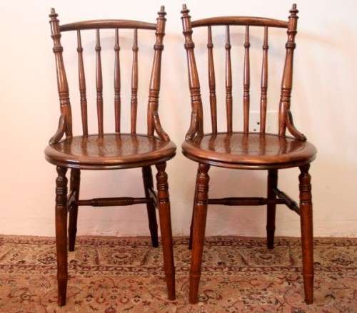 Two stunning vintage globe chairs - beautiful on a patio/ next to a dining table for extra seating!