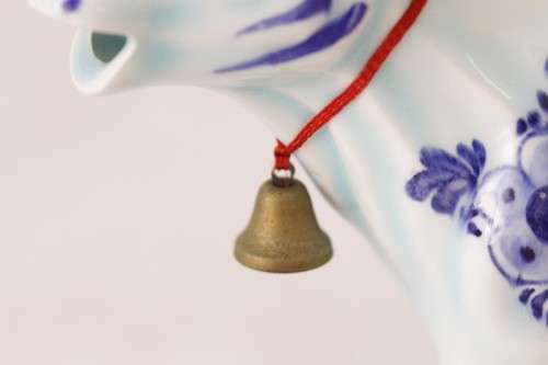 A stunning hand painted blue and white Delft Blauw of Holland porcelain "cow" milk jug/ creamer