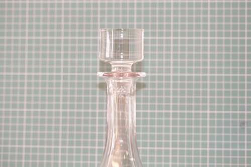 **RS17** Superb modern Bohemia hand-cut Vitria lead crystal 950ml liquor decanter in mint condition