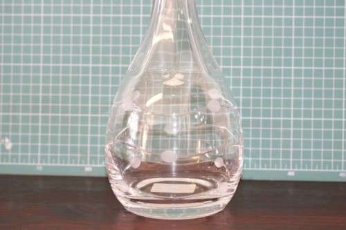 **RS17** Superb modern Bohemia hand-cut Vitria lead crystal 950ml liquor decanter in mint condition